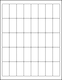 OL114- 1" x 2" Blank Label Template