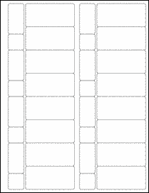 OL120- 2.8125" x 1.333" Blank Label Template