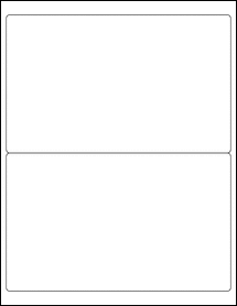 OL159- 8.12992" x 5" Blank Label Template