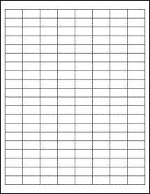 OL1930- 1" x 0.5" Blank Label Template