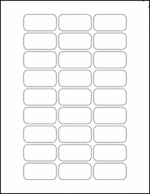 OL2083- 1.875" x .9375" Blank Label Template