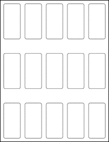 OL223- 1.3125" x 2.75" Blank Label Template