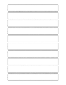 OL2515- 6.5625" x 0.875" Blank Label Template