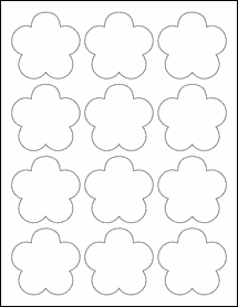 OL260- 2.4565" x 2.3962" Blank Label Template