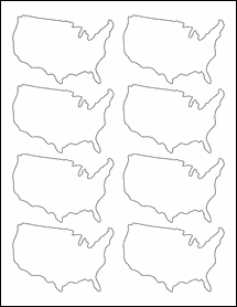 OL261- 3.6425" x 2.4726" Blank Label Template