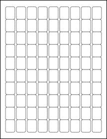 OL28- 0.75" x 1" Blank Label Template