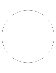 OL3033- 8" Circle Blank Label Template