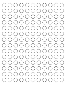 OL32- 0.5" Circle Blank Label Template