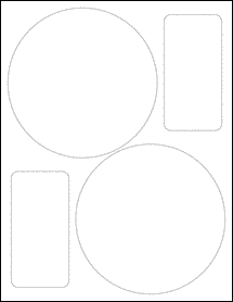 OL320- 5.5" Circle Blank Label Template