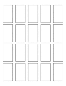 OL340- 1.25" x 2.25" Blank Label Template