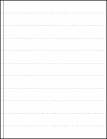 OL368- 8.25" x 1" Blank Label Template
