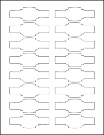 OL381- 3.25" x 1.1309" Blank Label Template