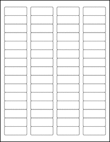 OL385- 1.75" x 0.666" Blank Label Template