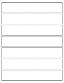 OL435- 8.1875" x 1.375" Blank Label Template