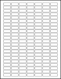 OL5400- 1" x 0.375" Blank Label Template