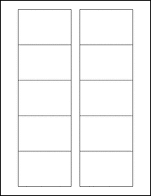 OL7600- 3" x 2" Blank Label Template
