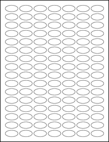 OL889- 1" x 0.5" Blank Label Template