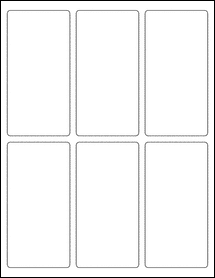 OL9350- 2.5" x 5.0" Blank Label Template
