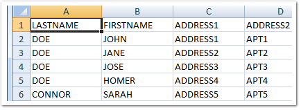 Open Microsoft Excel and add in any pertinent data.