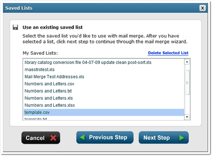 Select the template or design that you would like to add your data to.