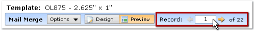 Explore our Preview Mode where you can preview all your mail-merged designs!