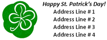 St. Patrick's Day Clover Template