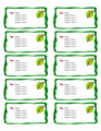 Candy Cane Address Label
