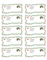 Mistletoe Address Label