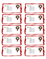 Wreath Address Label