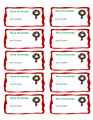 Christmas Wreath Label