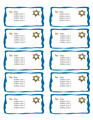 Star of David Address Label