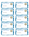Hanukkah Star of David Label