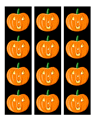 Halloween Pumpkin Circle Labels