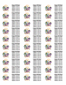 Birthday Cake Address Label