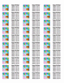 Birthday Cake Address Label