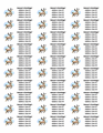 Reindeer Address Label