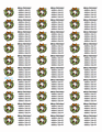 Wreath Address Label