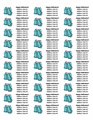 Ghosts and Bats Address Label