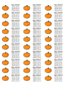 Pumpkin Address Label