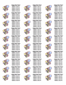 Celebration Address Label