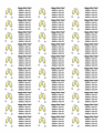 Champagne Address Label