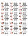Hearts 2 Address Label