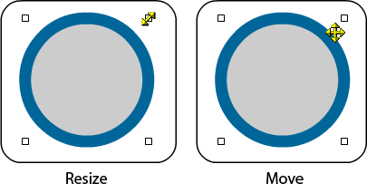 Select the shape you'd like to edit and resize.