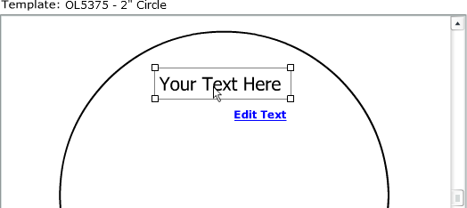 Double-click the selection to just edit the text, or click "Edit Text" to view more details.