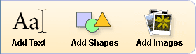 Adding Text, Shapes, and Images