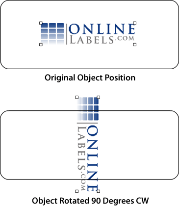 From the "Rotate" menu, you can rotate any object accordingly, or flip it horizontally or vertically on its axis.