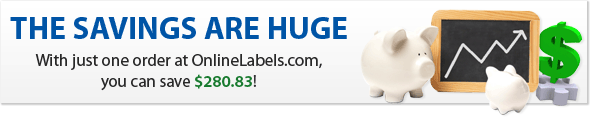 The Savings are Huge... With just one order at Onlinelabels.com, you can save $280.83