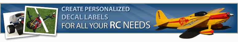 Create Personalized Decal Labels for all your RC Needs