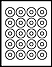 1.57" CD Center Hub DVD Labels