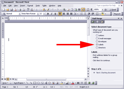 Mail Merge Helper in Microsoft Word